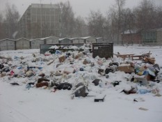 Екатеринбурский двор «утонул» в мусоре