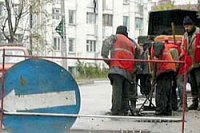 Начался ремонт дороги на Комсомольском путепроводе